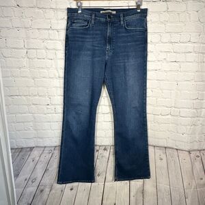 Hudson Jeans Women’s 31 Barbara Loyalty Dark Wash Wide Leg‎ Hi Rise Flare Jeans
